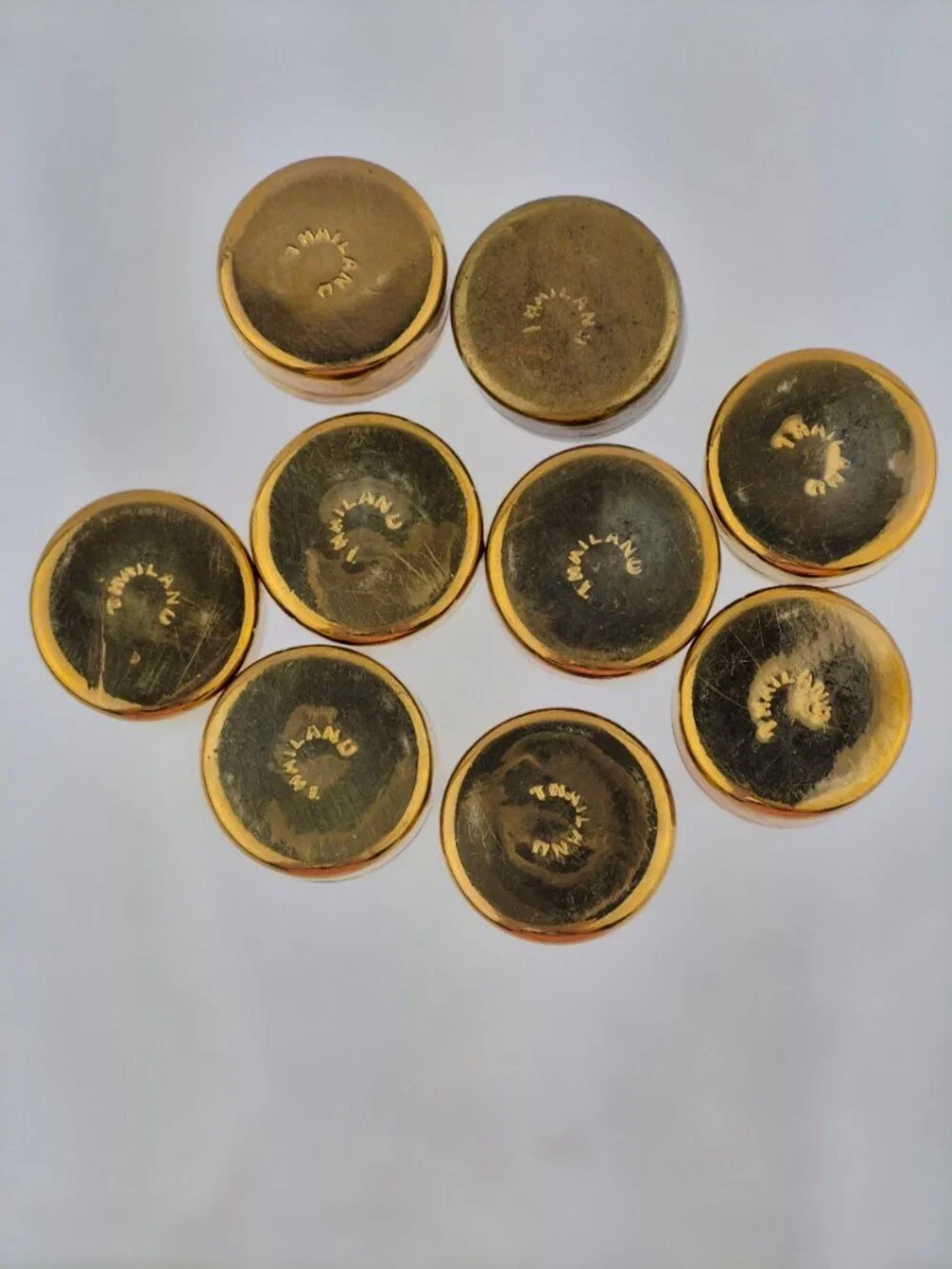 Vintage Brass Thailand Pill Box vintage brass